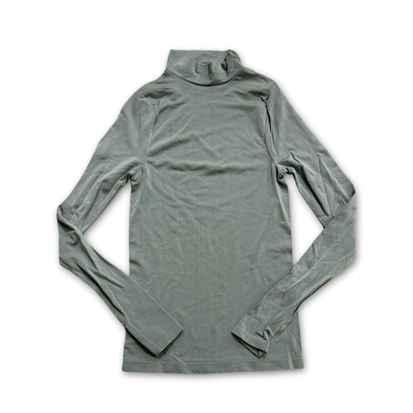 NWOT Free People Intimately Mock Neck Layering Top XS/S Green NEW Long Sleeves - Picture 1 of 3